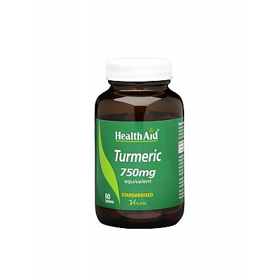 Health Aid Turmeric 750mg 60 ταμπλέτες