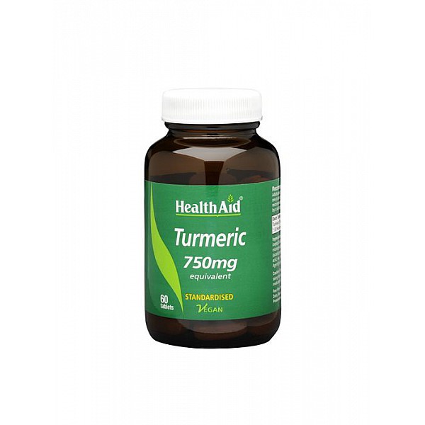 Health Aid Turmeric 750mg 60 ταμπλέτες