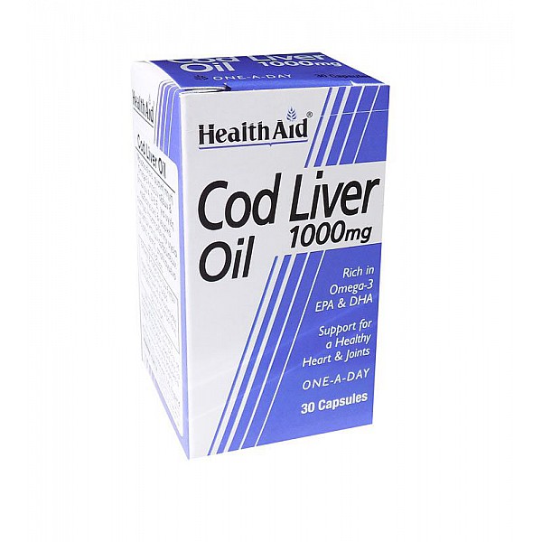 Health Aid Cod Liver Oil 1000mg 30 κάψουλες