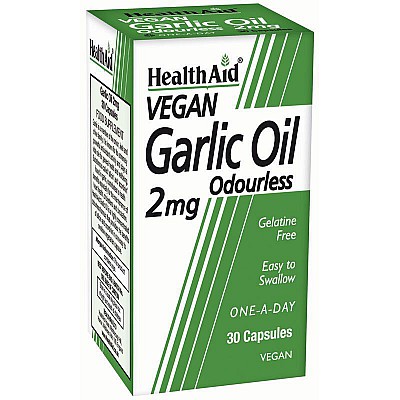 Health Aid Garlic Oil 2mg 30 φυτικές κάψουλες