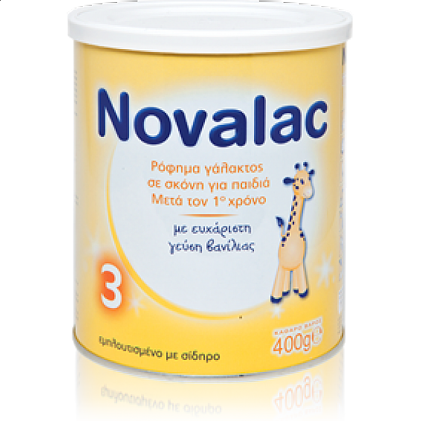Novalac 3 Ρόφημα Γάλακτος σε Σκόνη για Παιδιά μετά τον 1ο Χρόνο, 400gr