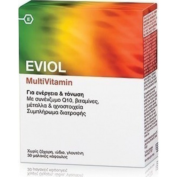 Eviol MultiVitamin Πολυβιταμίνη για Ενέργεια & Τόνωση, 30 caps