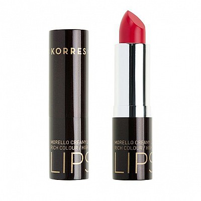 Korres Morello Creamy Lipstick No 21 Έντονο Ροζ, Σταθερό-Λαμπερό Αποτέλεσμα 3,5 gr