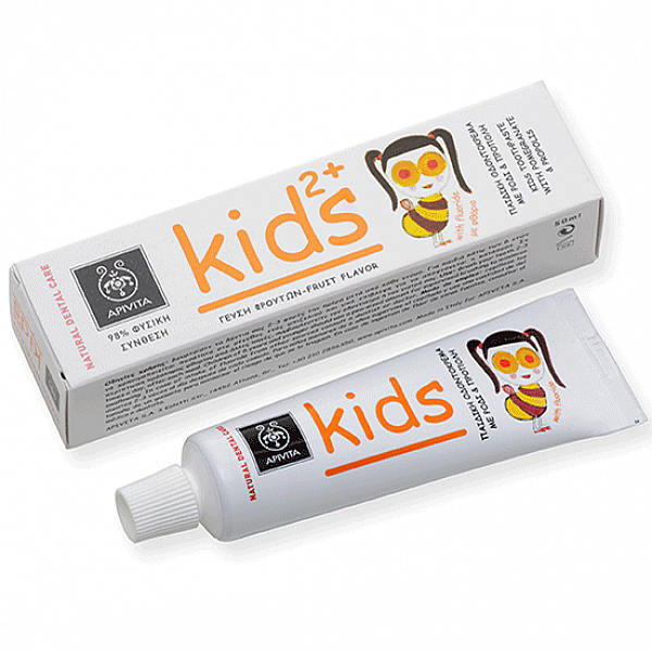 Apivita Kids 2+ Παιδική Οδοντόκρεμα Με Ρόδι & Πρόπολη 50ml