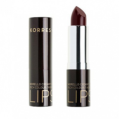 Korres Morello Creamy Lipstick No 59 Κόκκινο της Βουργουνδίας, Σταθερό-Λαμπερό Αποτέλεσμα 3,5 gr