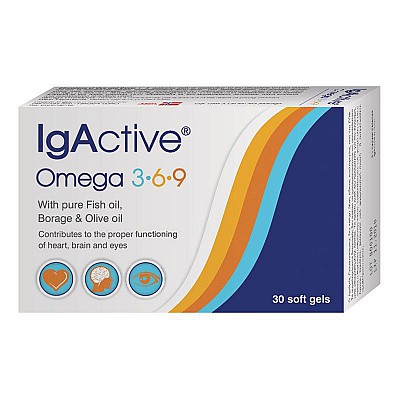 IgActive Omega 3-6-9 30 μαλακές κάψουλες