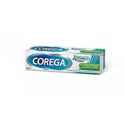 Corega 3D Ultra Fresh Cream - Στερεωτική Κρέμα Οδοντοστοιχίας - 40gr