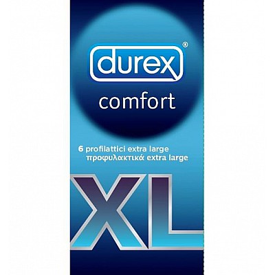 Durex Comfort XL 6τμχ Προφυλακτικά Μεγάλου Μεγέθους