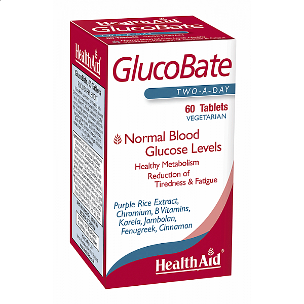 Health Aid GlucoBate, 60 vtabs