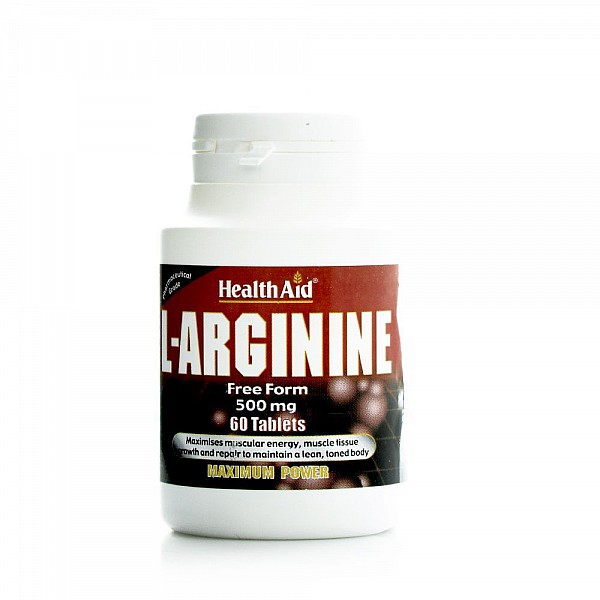 Health Aid L-Arginine 500mg, Αργινίνη 60 Tabs