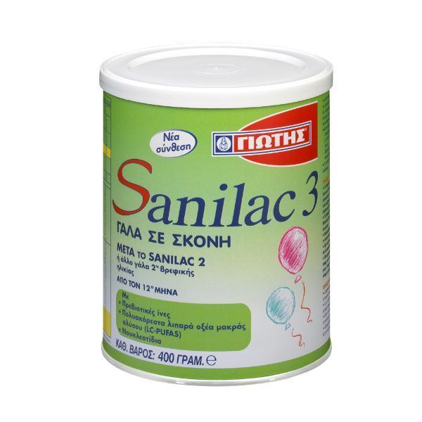 Γιώτης Sanilac 3 Βρεφικό Γάλα 400gr