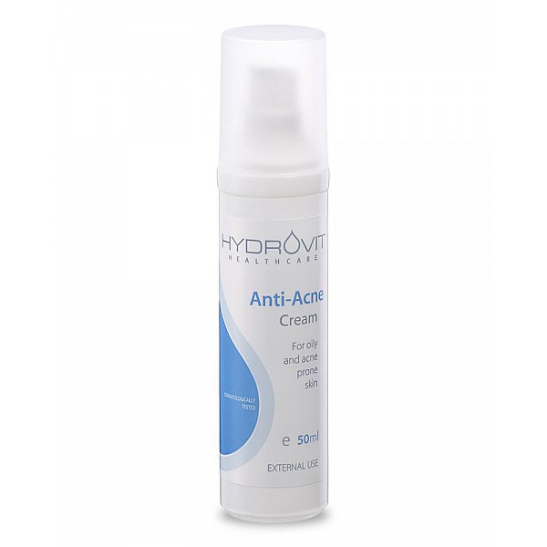 Hydrovit Anti-Acne Cream Κρέμα για την Καθημερινή αντιμετώπιση ακμής & λιπαρότητας, 50ml