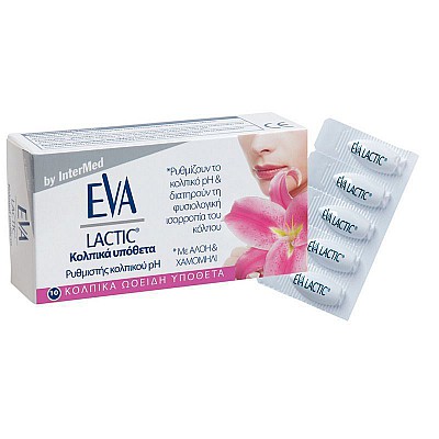 Eva Lactic Vaginal Ovules, Κολπικά Υπόθετα 10τμχ
