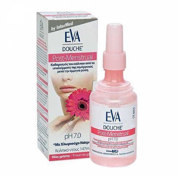 Intermed Eva Douche Post-Menstrual Κολπικό Ντους με Χλωριούχο Νάτριο PH7.0, 147ml