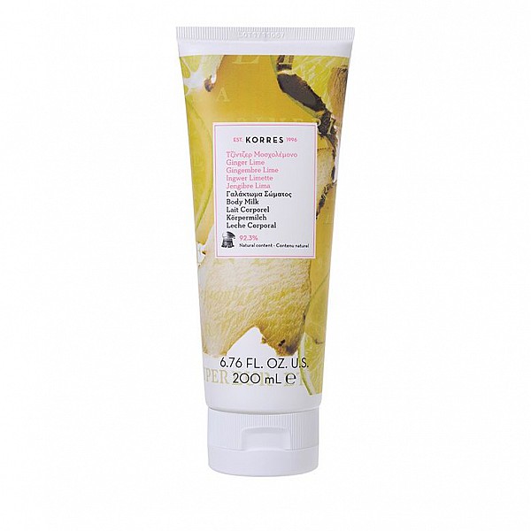 Korres Body Milk Ginger Lime Γαλάκτωμα Σώματος Τζίντζερ Μοσχολέμονο 250ml