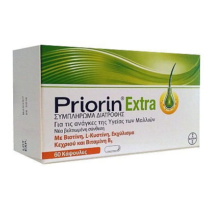 Priorin Extra Συμπλήρωμα Διατροφής κατά της Τριχόπτωσης, 60 caps