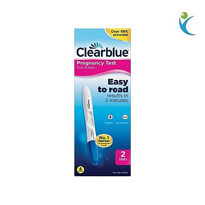 Clearblue Fast & Easy Τεστ Εγκυμοσύνης 2 Τεμ