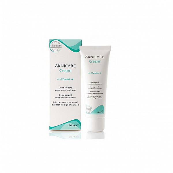 Synchroline Aknicare Cream Λεπτόρρευστη Κρέμα Προσώπου με Σμηγματορρυθμιστική και Ενυδατική Δράση 50ml