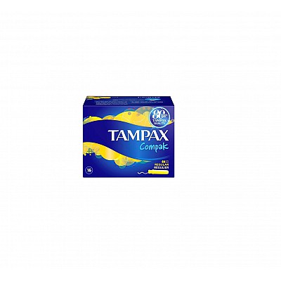 Tampax Compak Regular Tampons με απλικατέρ Υψηλής Απορροφητικότητας, 16 τεμάχια