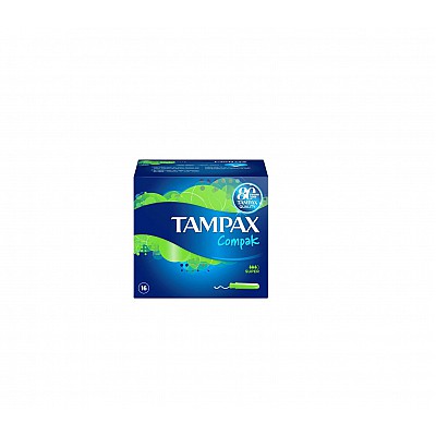 Tampax Compak Super Tampons με απλικατέρ Υψηλής Απορροφητικότητας, 16 τεμάχια