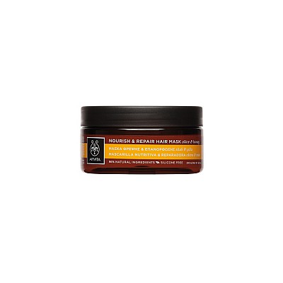 Apivita Nourish & Repair Hair Mask with Olive & Honey, 200ml