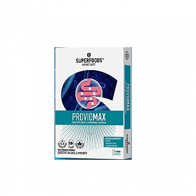Superfoods Proviomax Συμπλήρωμα Διατροφής Προβιοτικών, 15caps