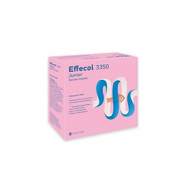 Epsilon Health Effecol 3350 Junior Μακρογόλη για την αντιμετώπιση της δυσκοιλιότητας, 24 φακελίσκοι