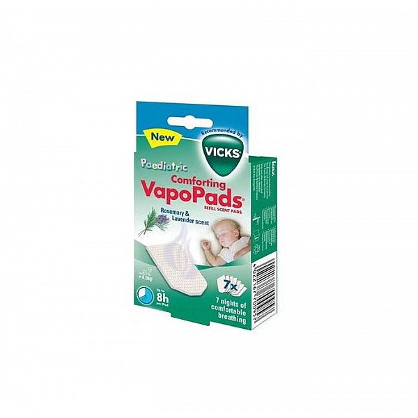 Vicks Vapopads Pediatric Rosemary & Lavender x 7 Τμχ