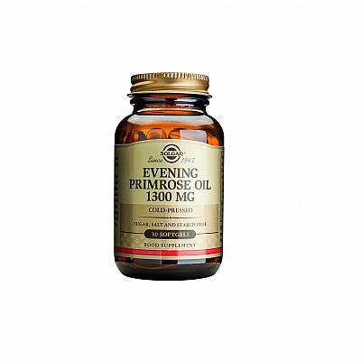 Solgar - Evening Primrose Oil Αντιμετώπιση προεμμηνορυσιακών/εμμηνοπαυσιακών συμπτωμάτων 1300mg - 30caps