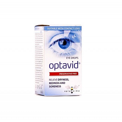 Uplab Optavid Eye Drops Οφθαλμικές Σταγόνες Για Ενυδάτωση 10ml