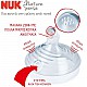 Nuk Nature Sense Θηλή Σιλικόνης Medium 6-18m 2τμχ