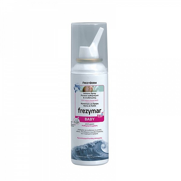 Frezyderm Frezymar Baby Ισότονο Spray Ρινικού Καθαρισμού & Ενυδατωσης, από 6 μηνών 100ml