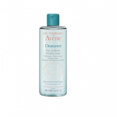 Avene Cleanance Nettoyante, Νερό Καθαρισμού Προσώπου & Ματιών για Λιπαρό Δέρμα / Με Τάση Ακμής, 400ml