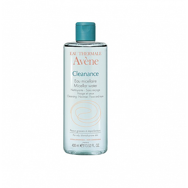 Avene Cleanance Nettoyante, Νερό Καθαρισμού Προσώπου & Ματιών για Λιπαρό Δέρμα / Με Τάση Ακμής, 400ml