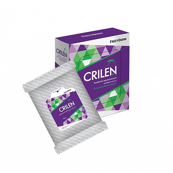 Frezyderm Crilen Wipes Εντομοαπωθητικά Υγρά Μαντηλάκια, 20 wipes