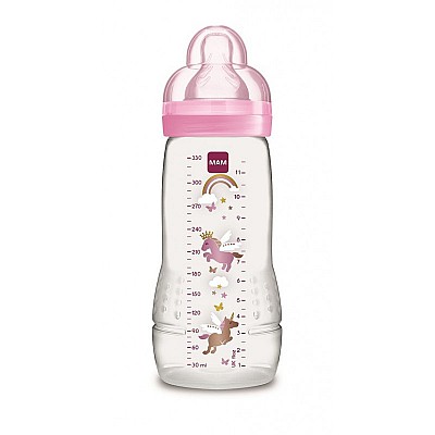 MAM Easy Active Baby bottle 330ml Πλαστικό Μπιμπερό, Μωβ, 4+ Μηνών, 361S