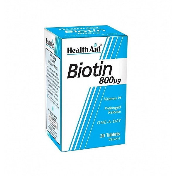 Health Aid Biotin 800mg 30 ταμπλέτες