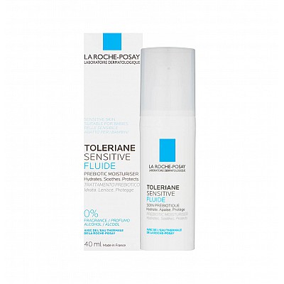 La Roche Posay Toleriane Sensitive Fluide Κρέμα Ενυδάτωσης Προσώπου για Ευαίσθητο Δέρμα, 40ml