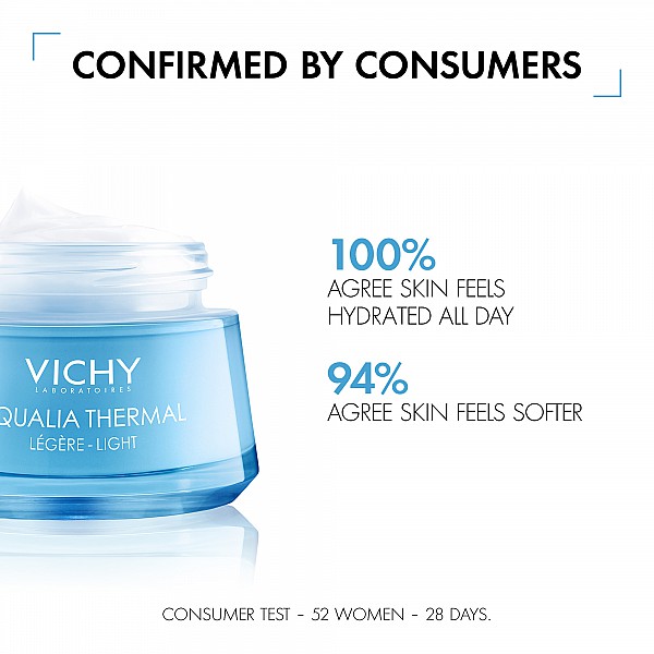 Vichy AQUALIA THERMAL Rehydrating Light Cream Λεπτόρρευστη Κρέμα για 48ωρη ενυδάτωση για Κανονική/Μεικτή επιδερμίδα, 50ml