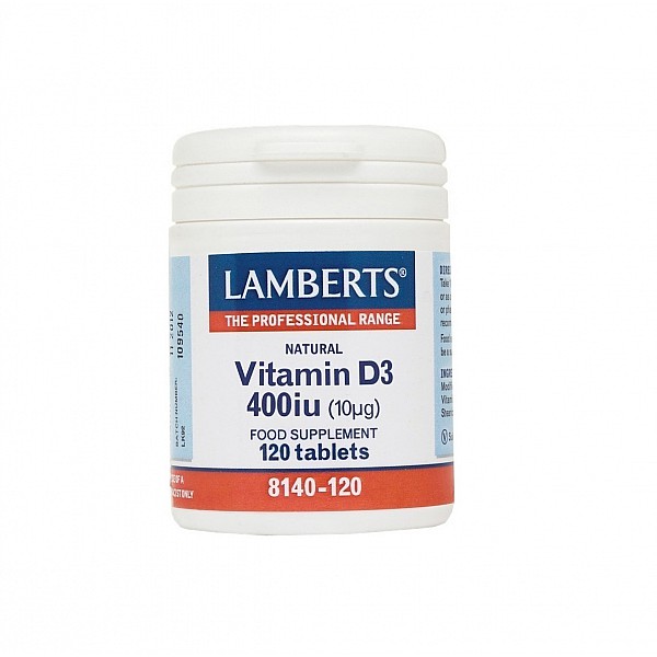 Lamberts Vitamin D 400iu (10μg) 120 Tablets