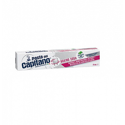 Pasta del Capitano Baking Soda Οδοντόκρεμα Λεύκανσης των Δοντιών 75ml