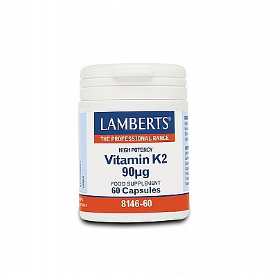 Lamberts Vitamin K2 90μg Συμπλήρωμα Βιταμίνης K2, 60caps