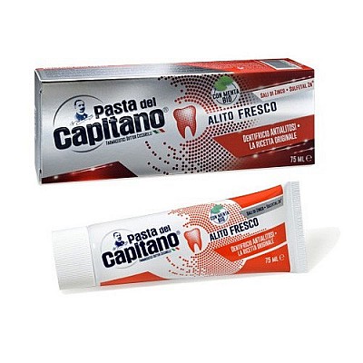 Pasta del Capitano Fresh Breath Οδοντόκρεμα για Φρέσκια Αναπνοή με Μέντα 75ml