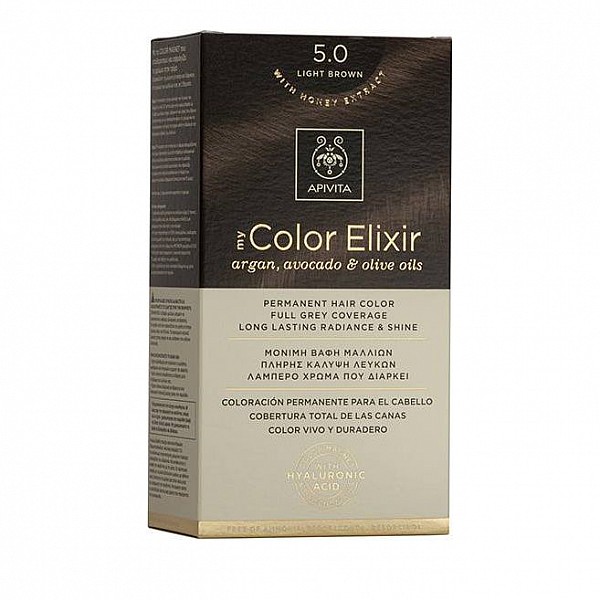 Apivita My Color Elixir Βαφή Μαλλιών 5.0 Καστανό Ανοιχτό