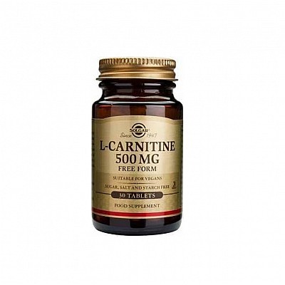 Solgar L-Carnitine 500mg 30 ταμπλέτες