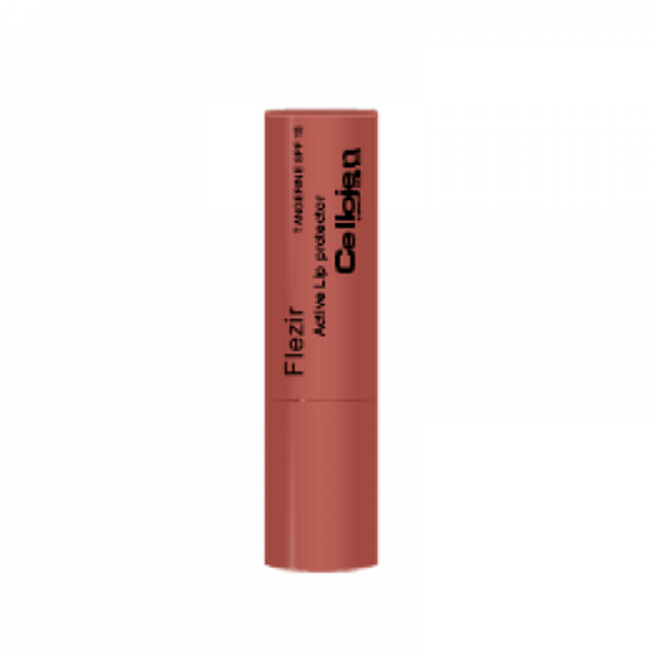 Cellojen Flezir Lip Protector Spf15 Εντατική Προστασία για Κατεστραμμένα, Αφυδατωμένα, Σκασμένα Χείλη 4gr - Tangerine