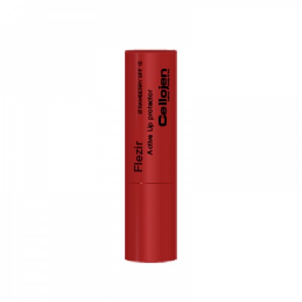 Cellojen Flezir Lip Protector Spf15 Εντατική Προστασία για Κατεστραμμένα, Αφυδατωμένα, Σκασμένα Χείλη 4gr - Strawberry