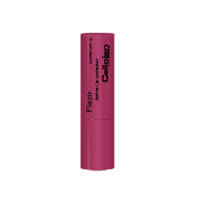 Cellojen Flezir Lip Protector Spf15 Εντατική Προστασία για Κατεστραμμένα, Αφυδατωμένα, Σκασμένα Χείλη 4gr - Cherry