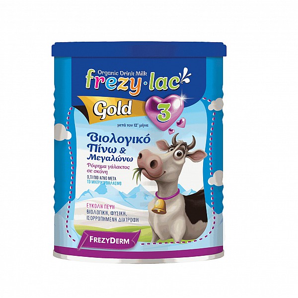 Frezylac Gold 3 Πίνω & Μεγαλώνω Βιολογικό Ρόφημα Γάλακτος σε Σκόνη για μετά τον 12ο μήνα, 400g Frezylac Gold 3 Πίνω & Μεγαλώνω Βιολογικό Ρόφημα Γάλακτος σε Σκόνη για μετά τον 12ο μήνα, 400g