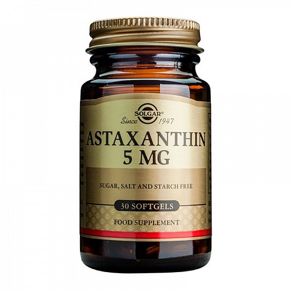 Solgar Astaxanthin 5mg 30 μαλακές κάψουλες